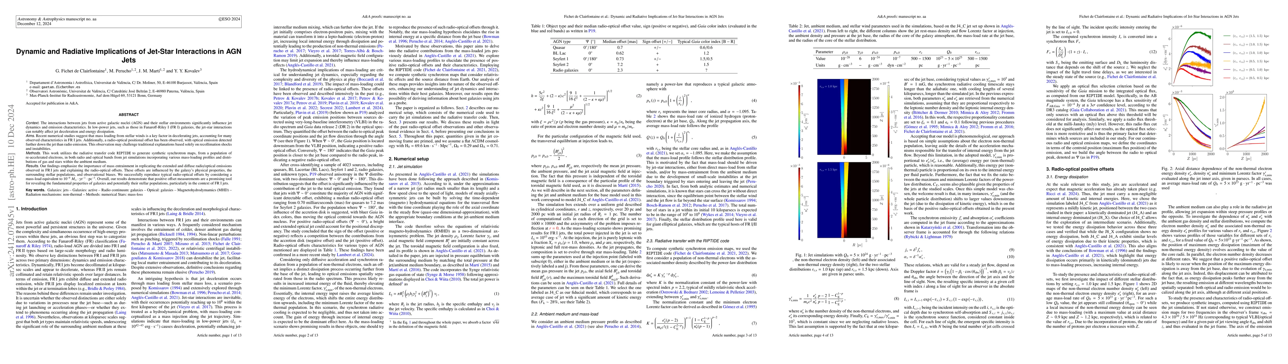 Thumbnail for Dynamic and Radiative Implications of Jet-Star Interactions in AGN Jets