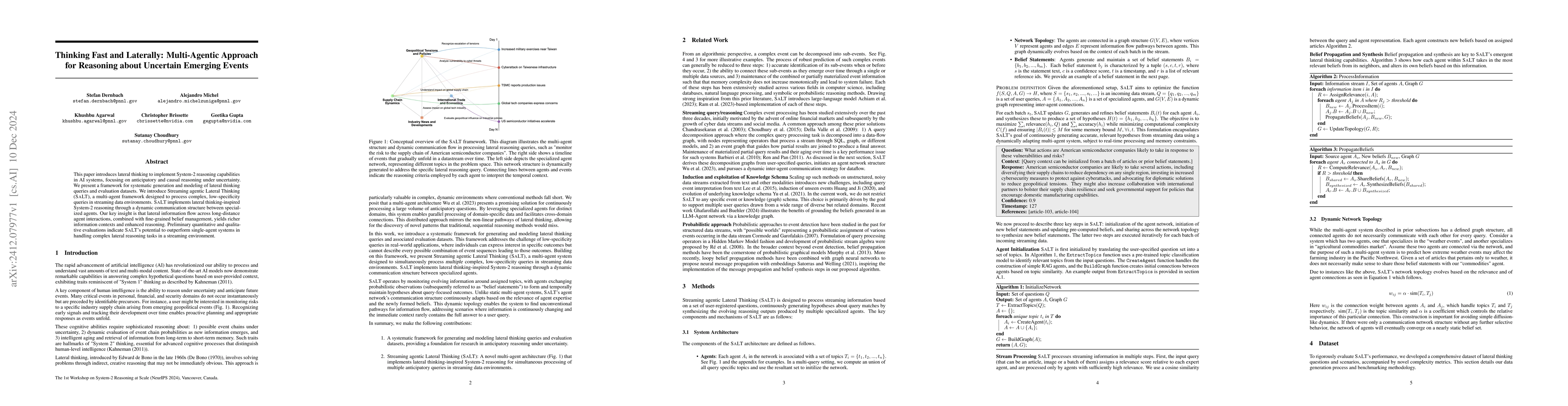 Thumbnail for Thinking Fast and Laterally: Multi-Agentic Approach for Reasoning about
  Uncertain Emerging Events