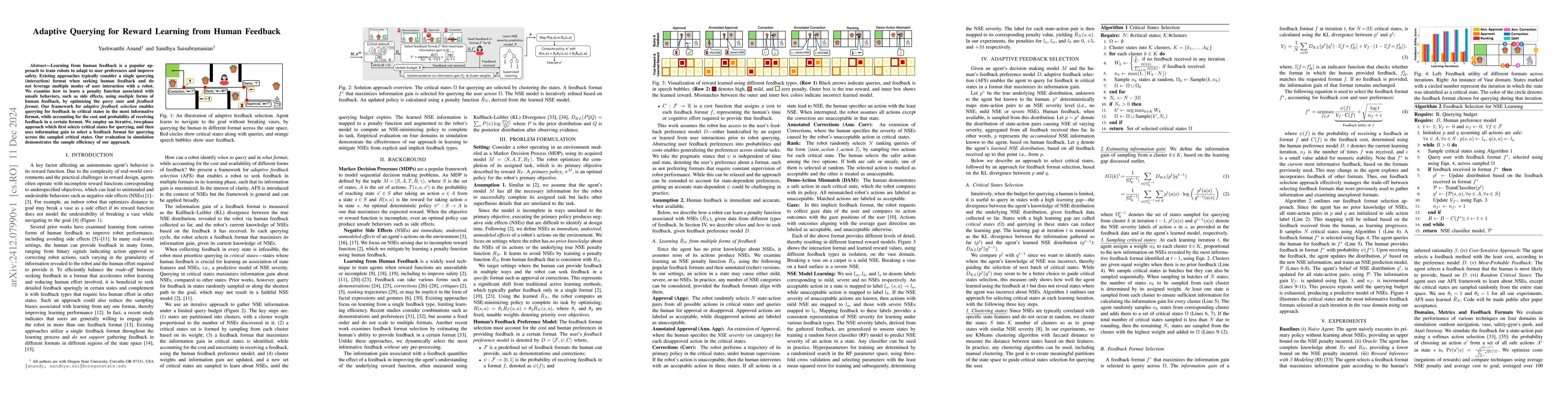 Thumbnail for Adaptive Querying for Reward Learning from Human Feedback