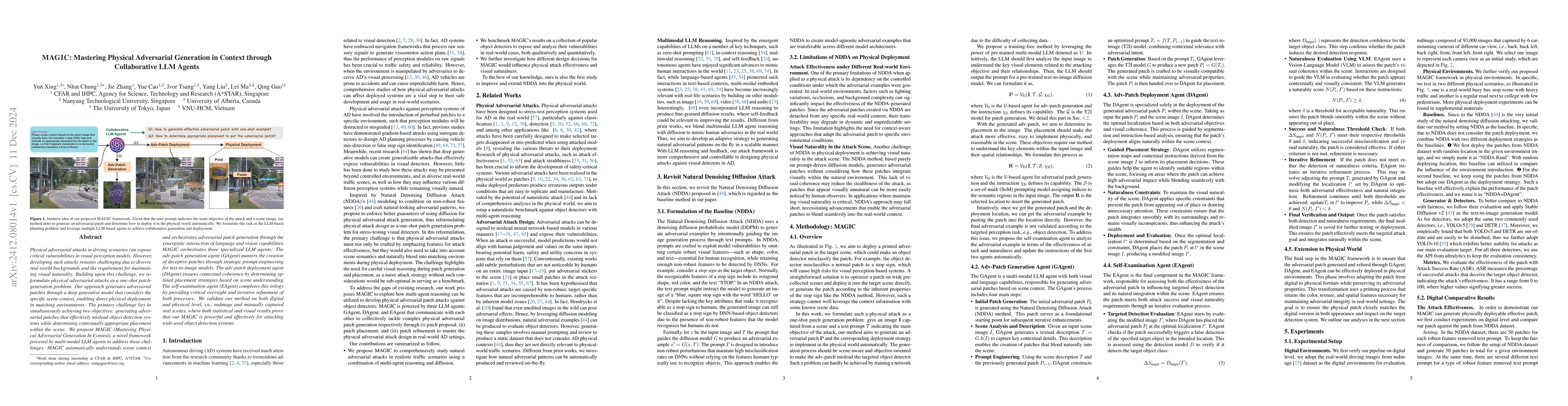 Thumbnail for MAGIC: Mastering Physical Adversarial Generation in Context through
  Collaborative LLM Agents