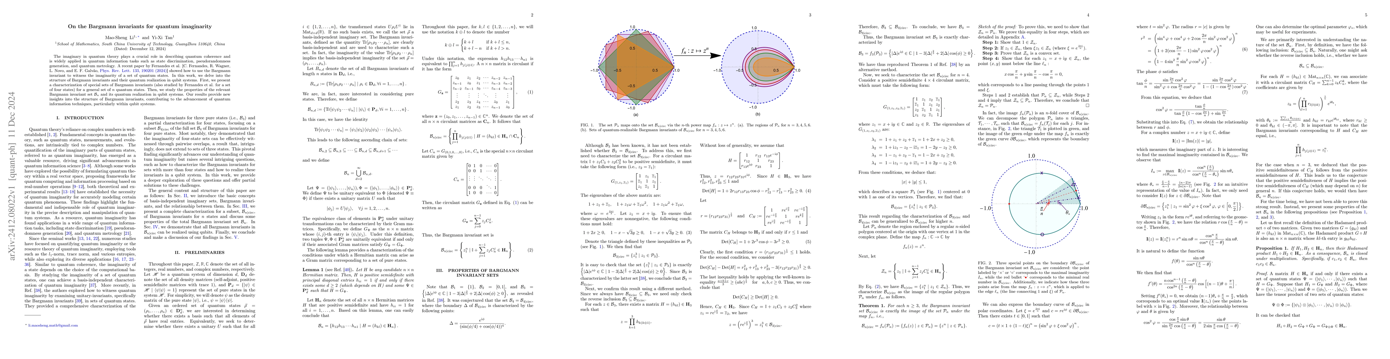 Thumbnail for On the Bargmann invariants for quantum imaginarity