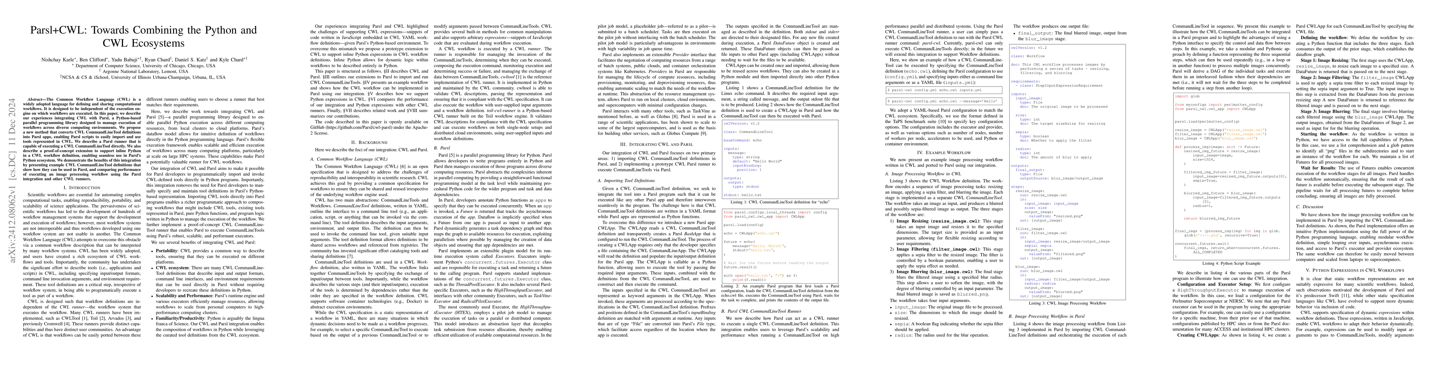 Thumbnail for Parsl+CWL: Towards Combining the Python and CWL Ecosystems
