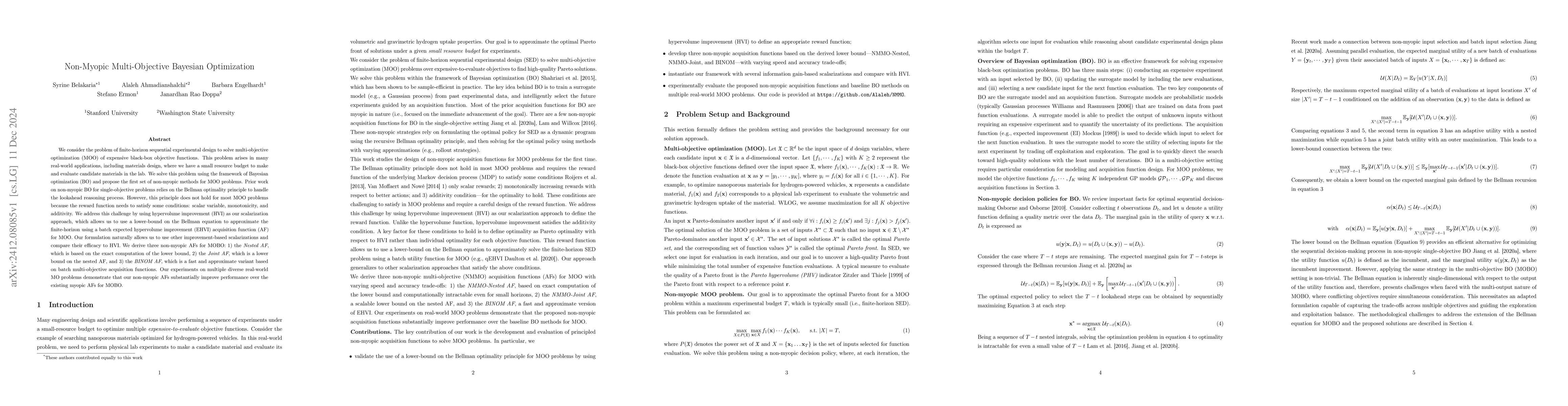 Thumbnail for Non-Myopic Multi-Objective Bayesian Optimization