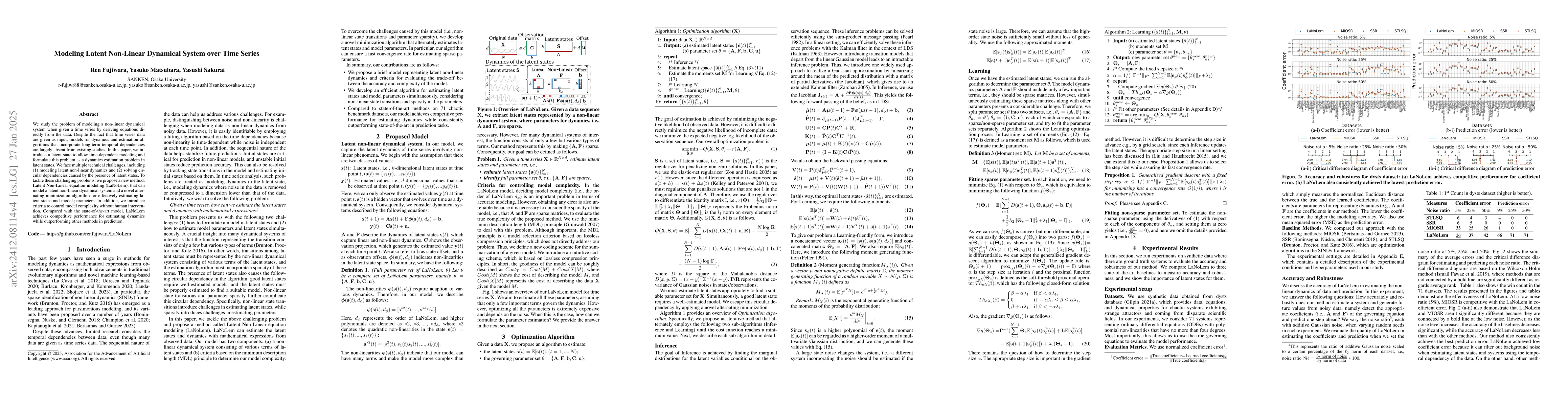 Thumbnail for Modeling Latent Non-Linear Dynamical System over Time Series