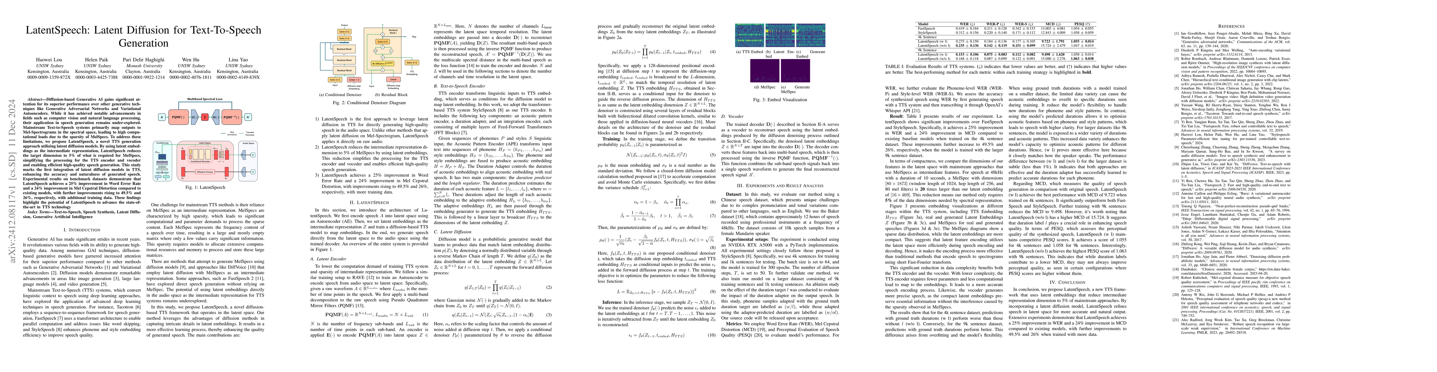 Thumbnail for LatentSpeech: Latent Diffusion for Text-To-Speech Generation
