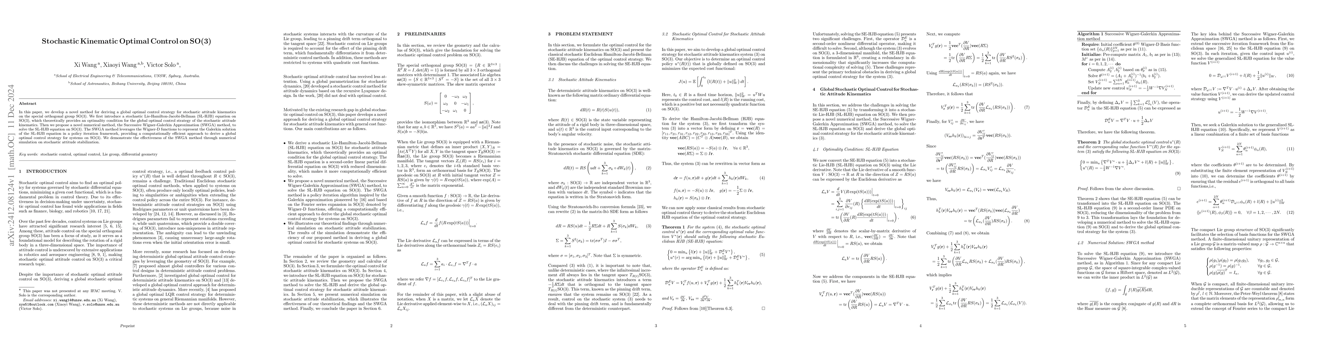 Thumbnail for Stochastic Kinematic Optimal Control on SO(3)