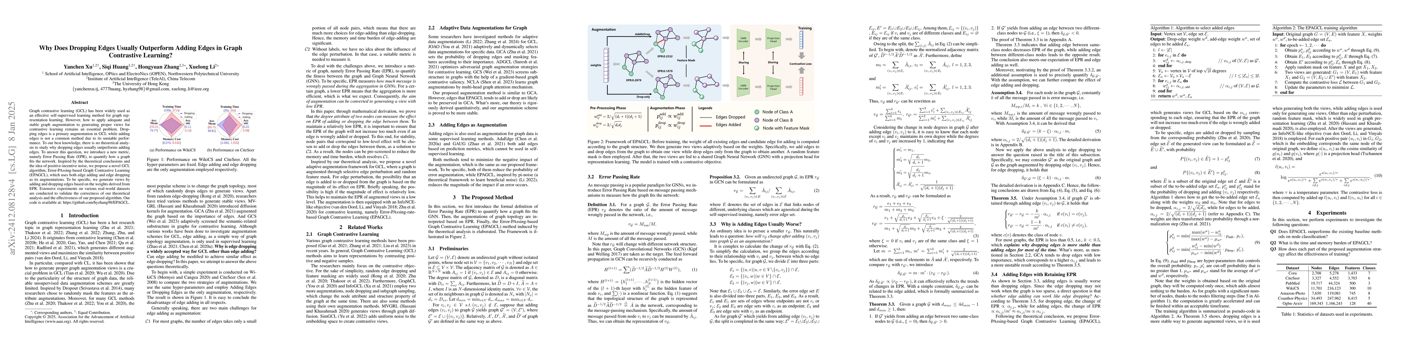 Thumbnail for Why Does Dropping Edges Usually Outperform Adding Edges in Graph
  Contrastive Learning?