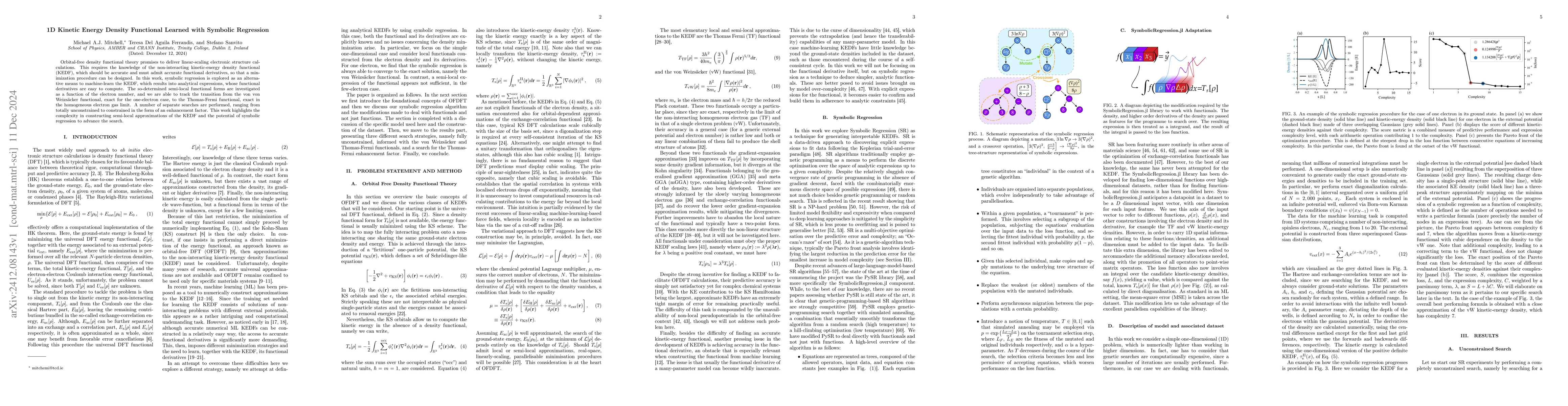 Thumbnail for 1D Kinetic Energy Density Functionals learned with Symbolic Regression