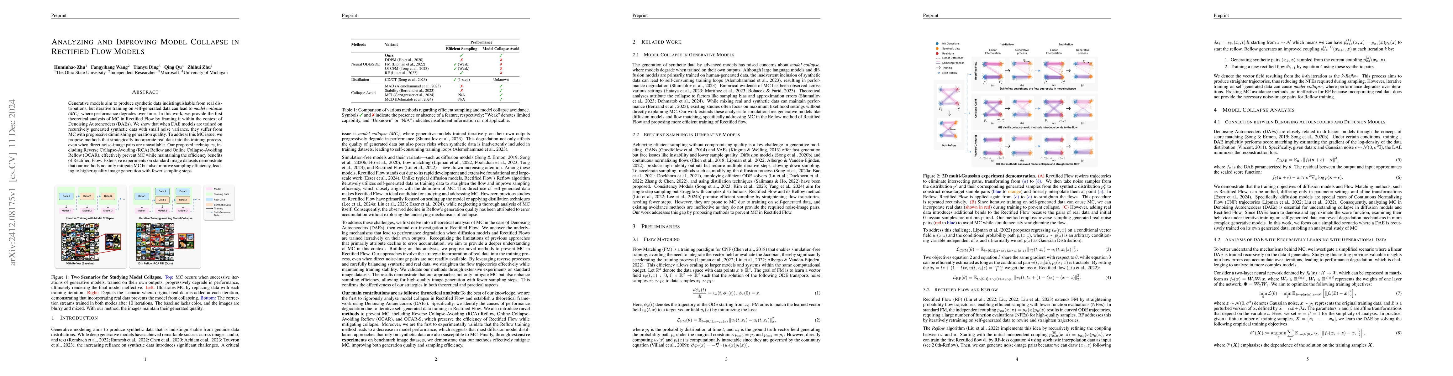 Thumbnail for Analyzing and Improving Model Collapse in Rectified Flow Models