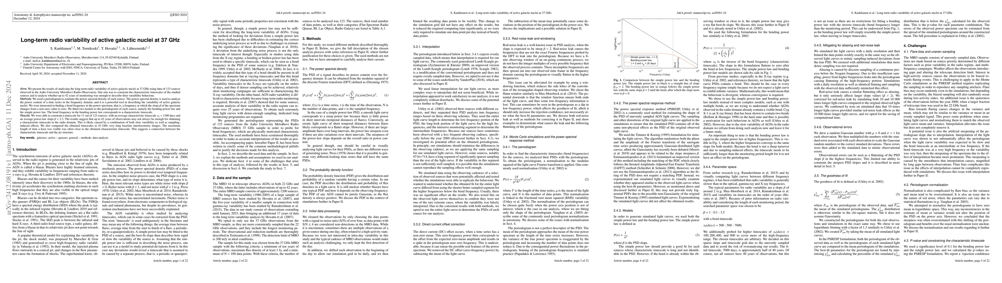 Thumbnail for Long-term radio variability of active galactic nuclei at 37 GHz