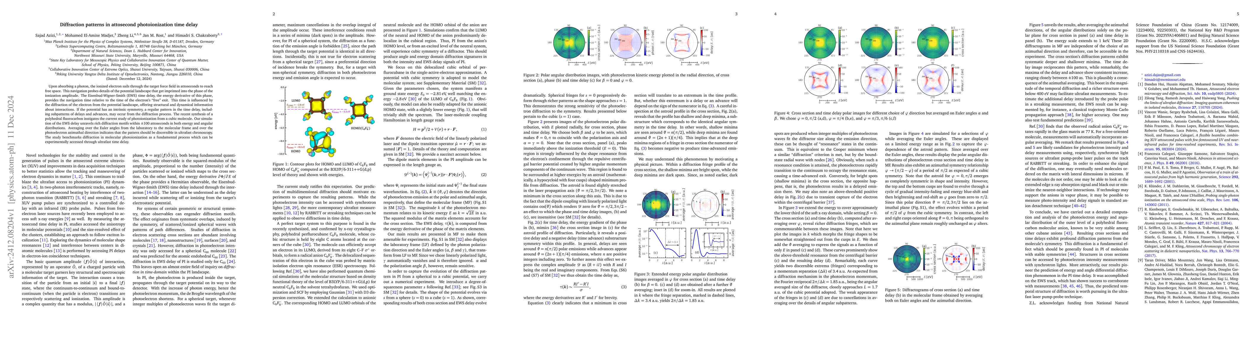 Thumbnail for Diffraction patterns in attosecond photoionization time delay