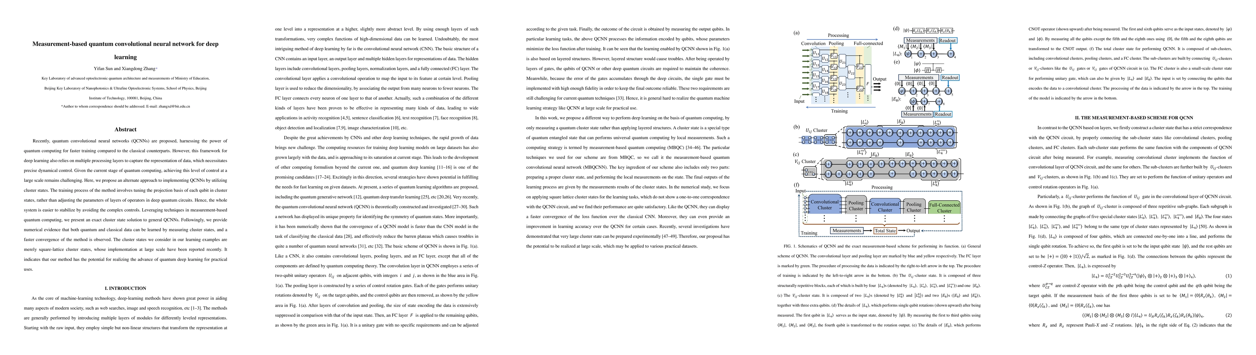 Thumbnail for Measurement-based quantum convolutional neural network for deep learning