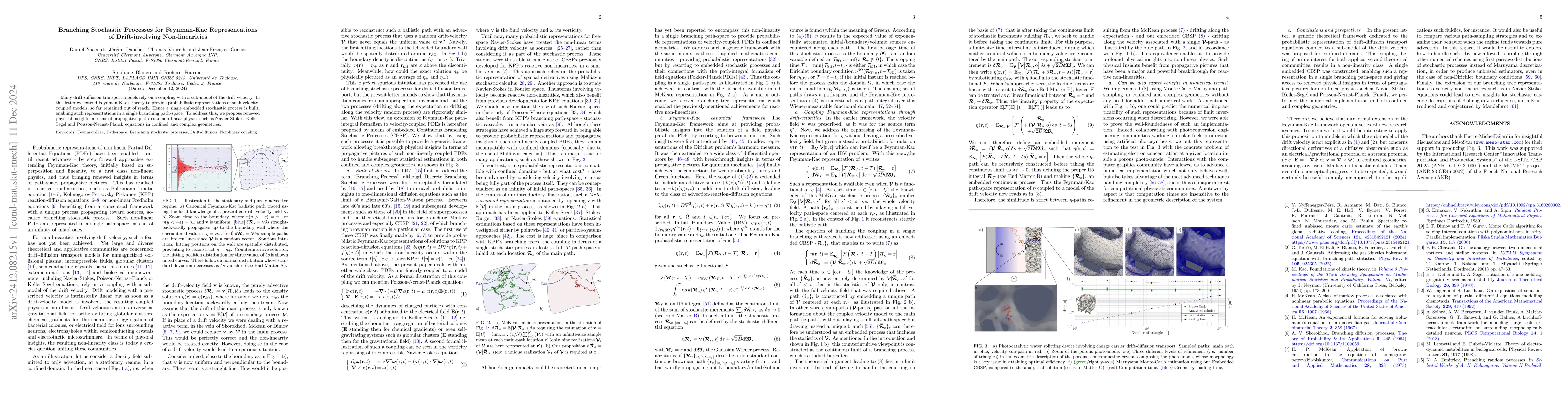 Thumbnail for Branching Stochastic Processes for Feynman-Kac Representations of
  Drift-involving Non-linearities