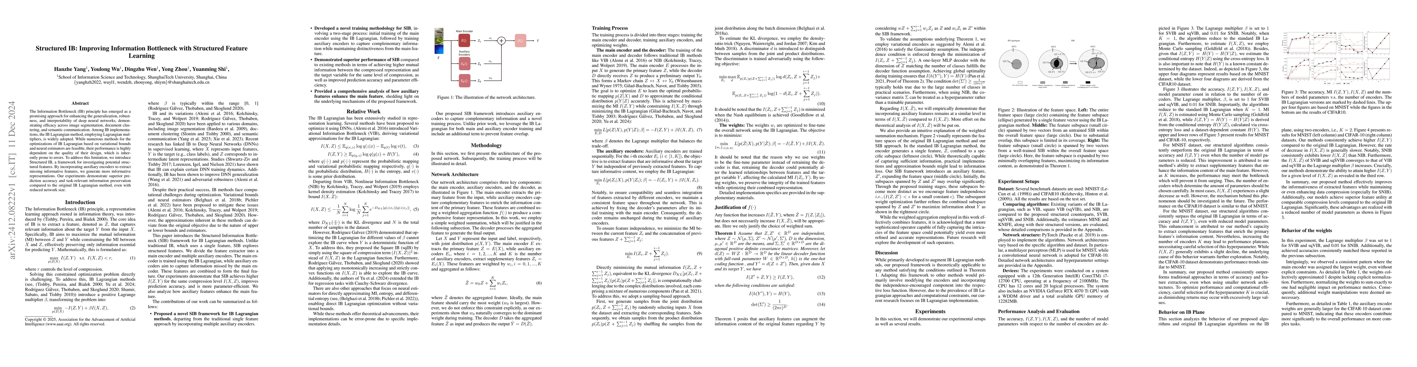 Thumbnail for Structured IB: Improving Information Bottleneck with Structured Feature
  Learning