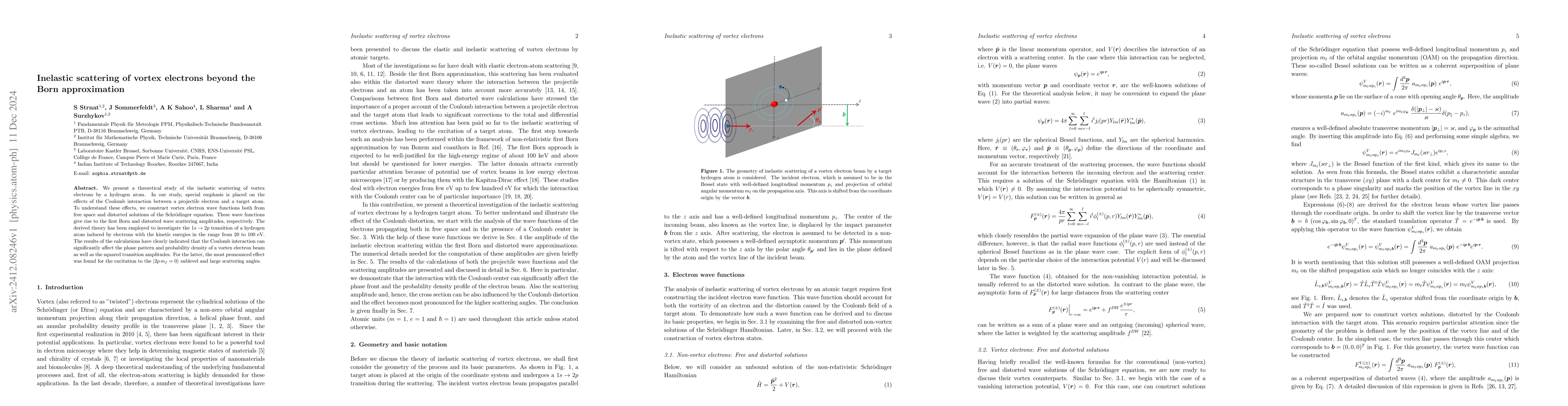 Thumbnail for Inelastic scattering of vortex electrons beyond the Born approximation