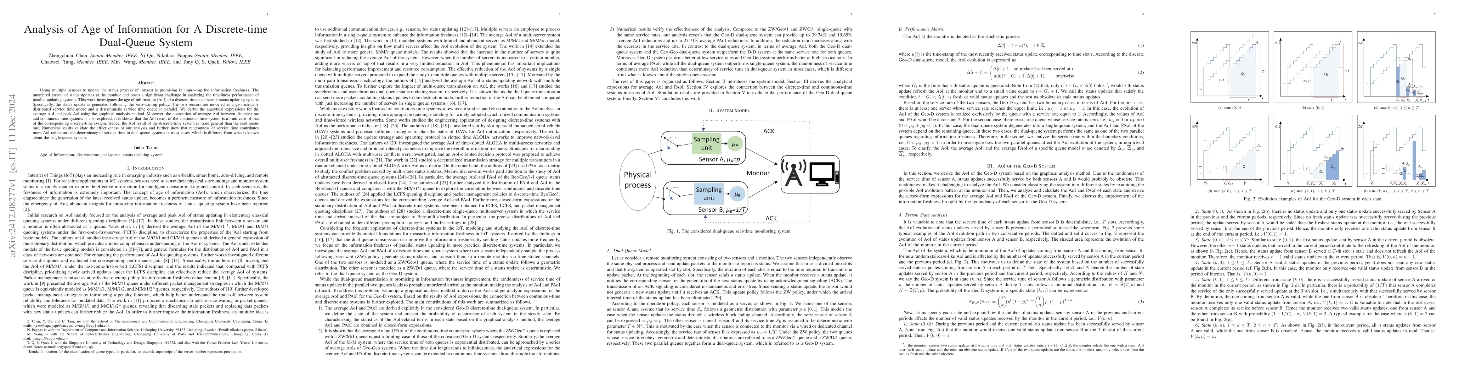 Thumbnail for Analysis of Age of Information for A Discrete-Time hybrid Dual-Queue
  System