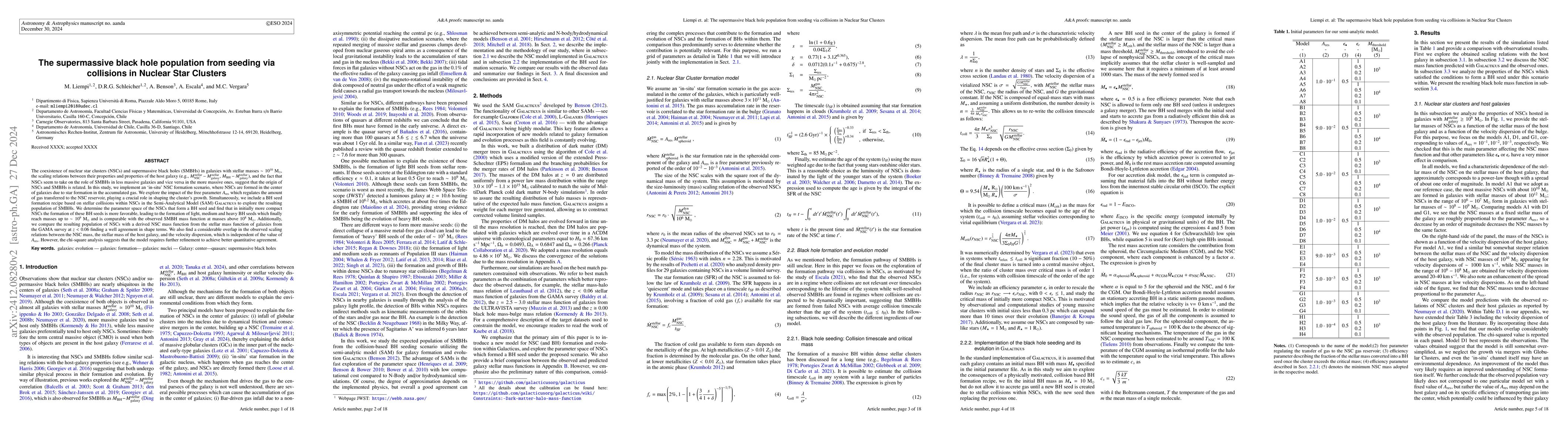 Thumbnail for The supermassive black hole population from seeding via collisions in
  Nuclear Star Clusters