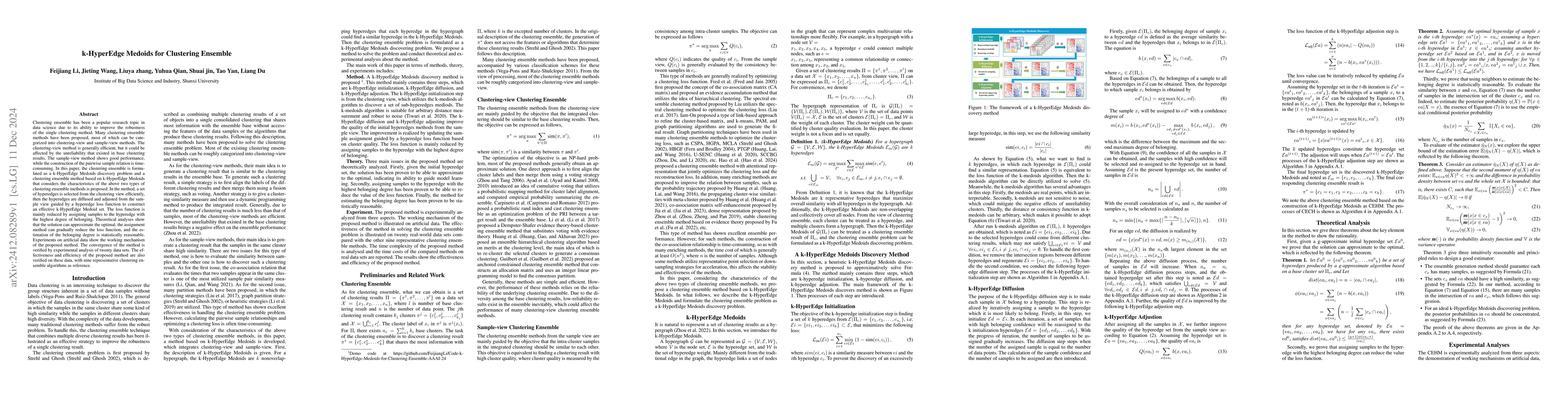 Thumbnail for k-HyperEdge Medoids for Clustering Ensemble