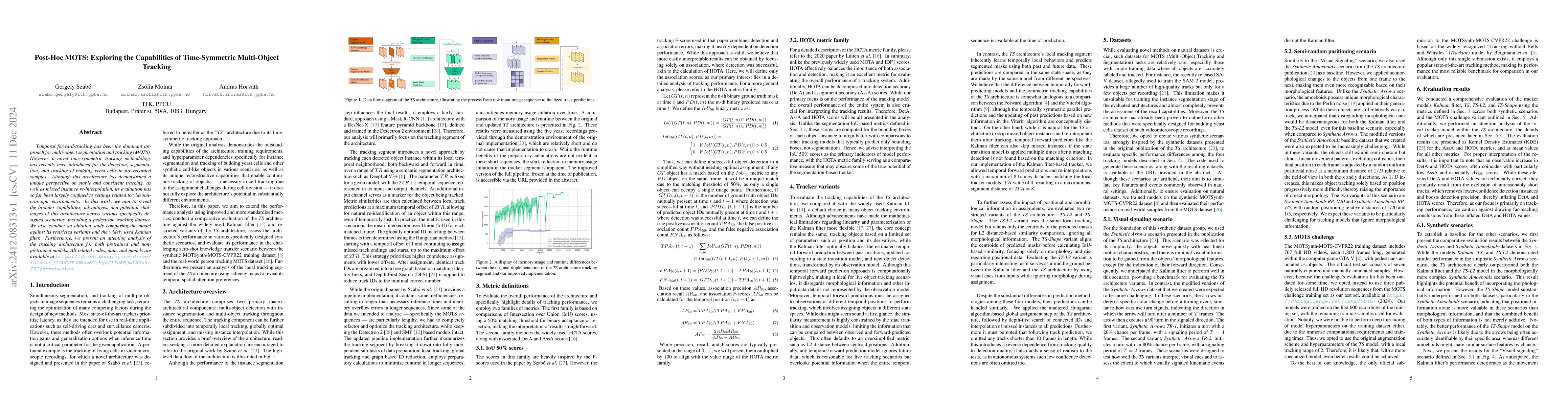 Thumbnail for Post-Hoc MOTS: Exploring the Capabilities of Time-Symmetric Multi-Object
  Tracking