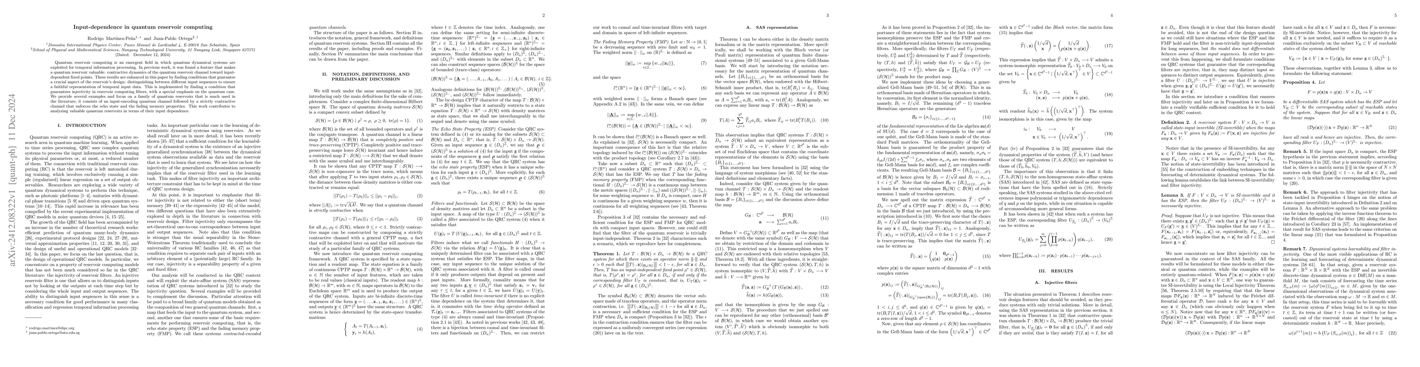 Thumbnail for Input-dependence in quantum reservoir computing