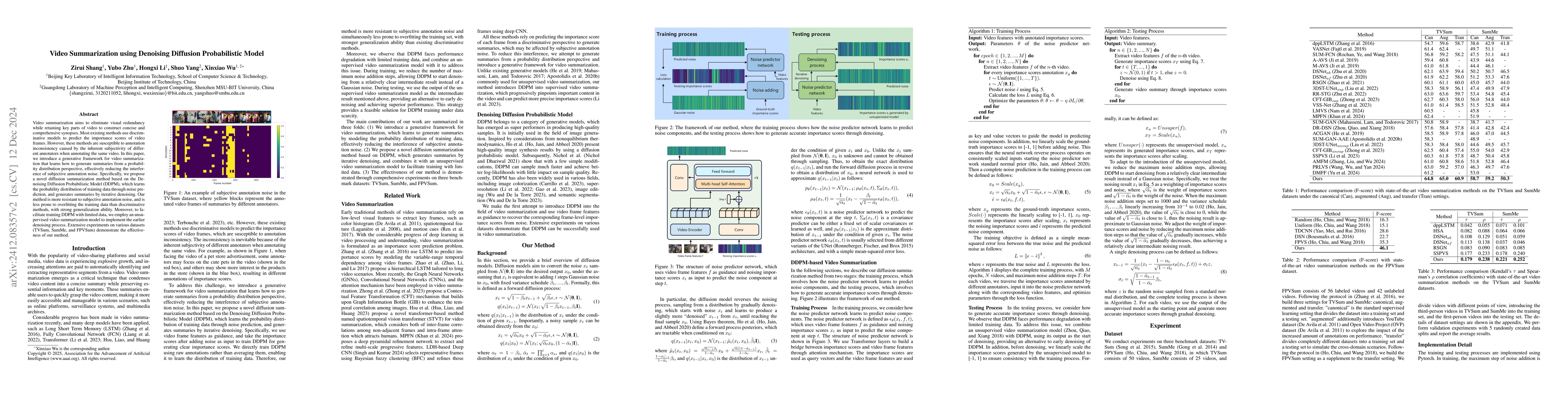 Thumbnail for Video Summarization using Denoising Diffusion Probabilistic Model