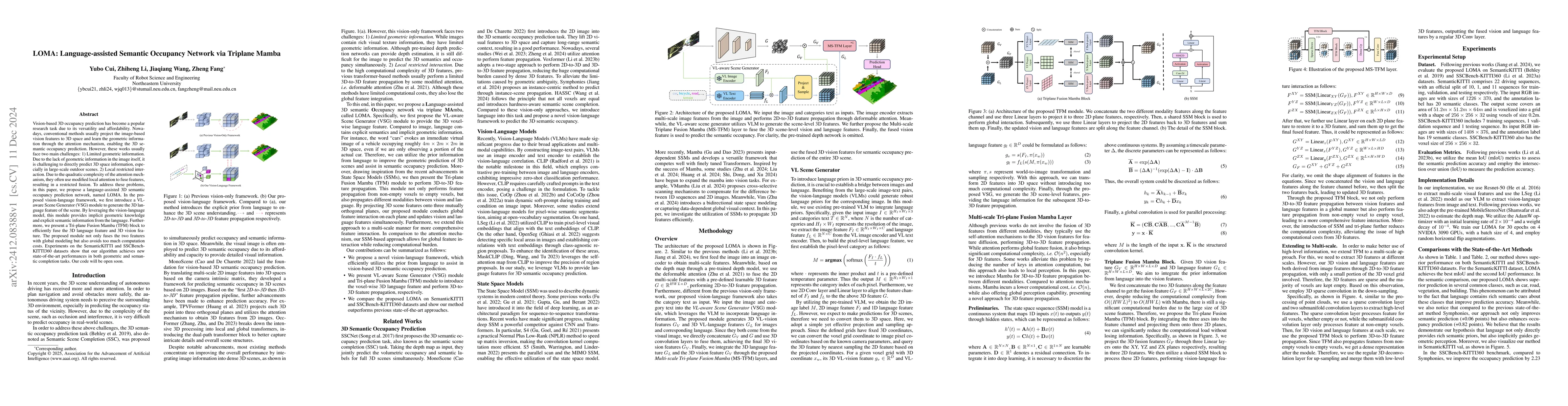 Thumbnail for LOMA: Language-assisted Semantic Occupancy Network via Triplane Mamba