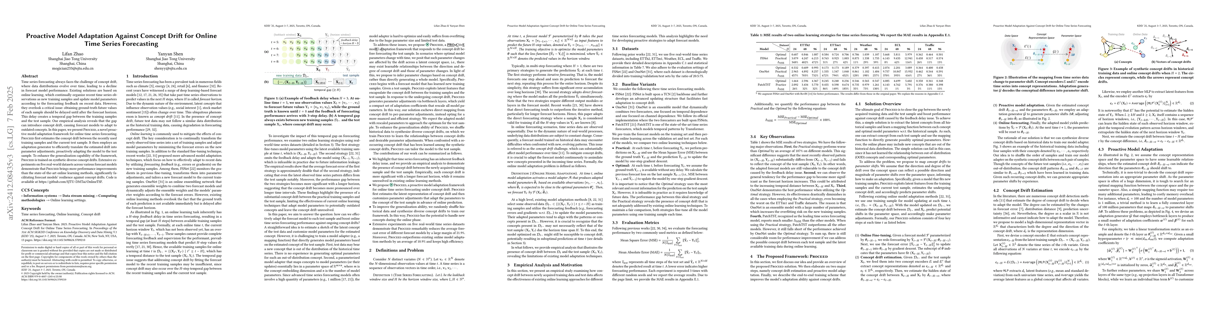 Thumbnail for Proactive Model Adaptation Against Concept Drift for Online Time Series
  Forecasting
