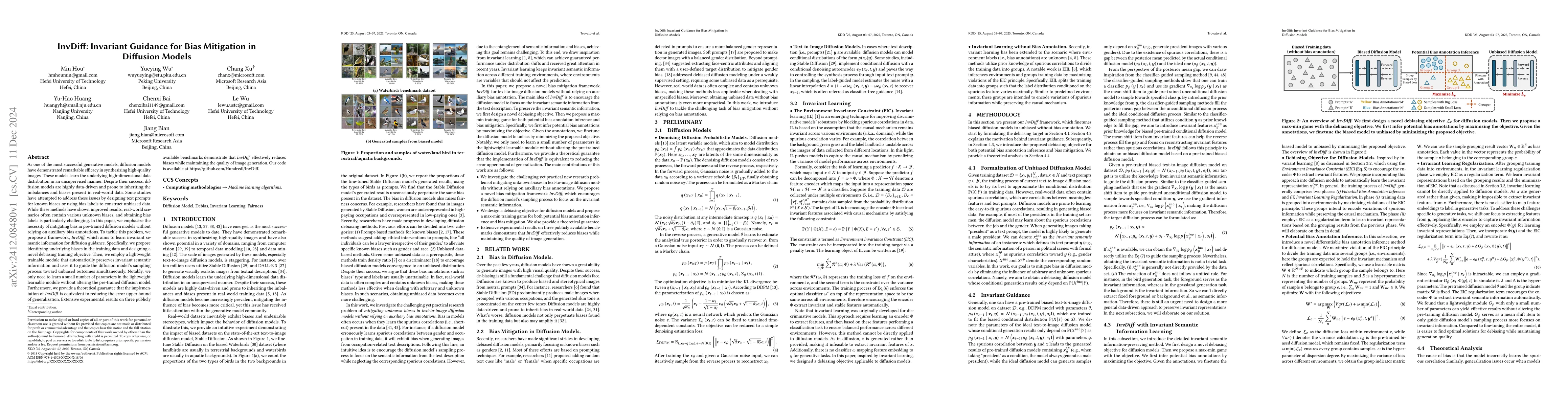 Thumbnail for InvDiff: Invariant Guidance for Bias Mitigation in Diffusion Models