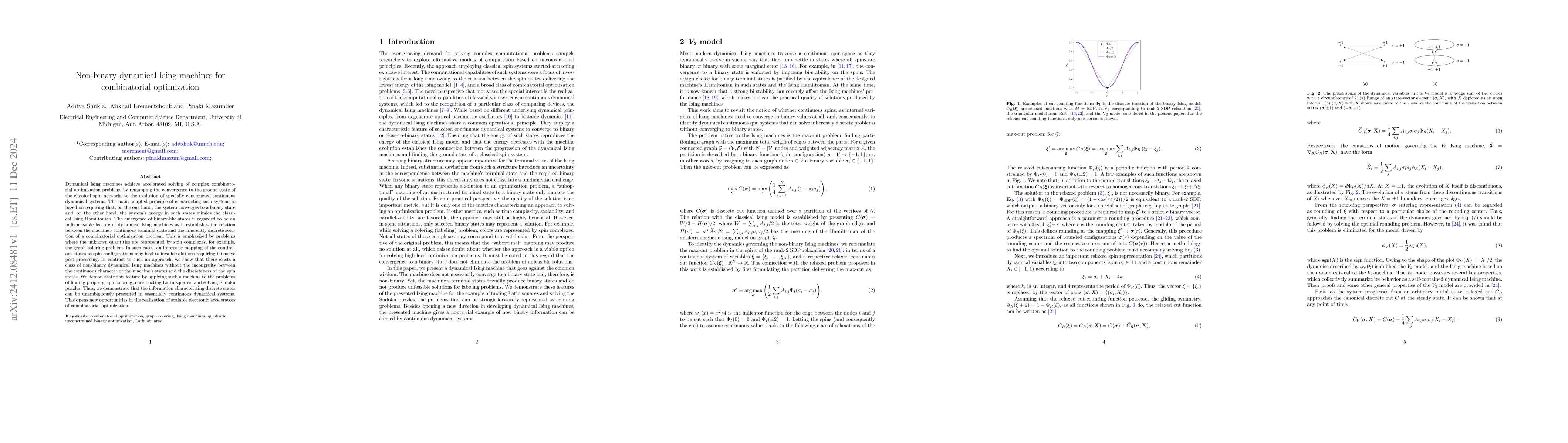Thumbnail for Non-binary dynamical Ising machines for combinatorial optimization