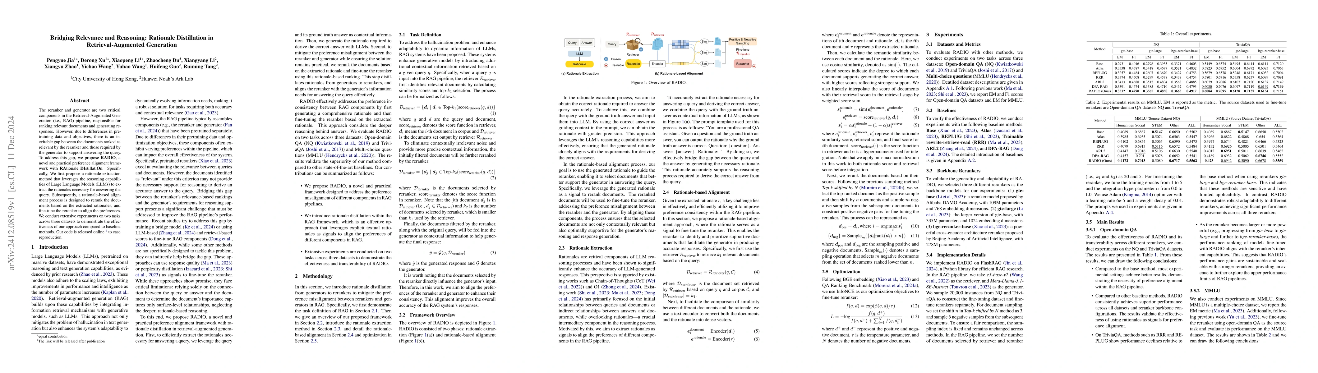 Thumbnail for Bridging Relevance and Reasoning: Rationale Distillation in
  Retrieval-Augmented Generation