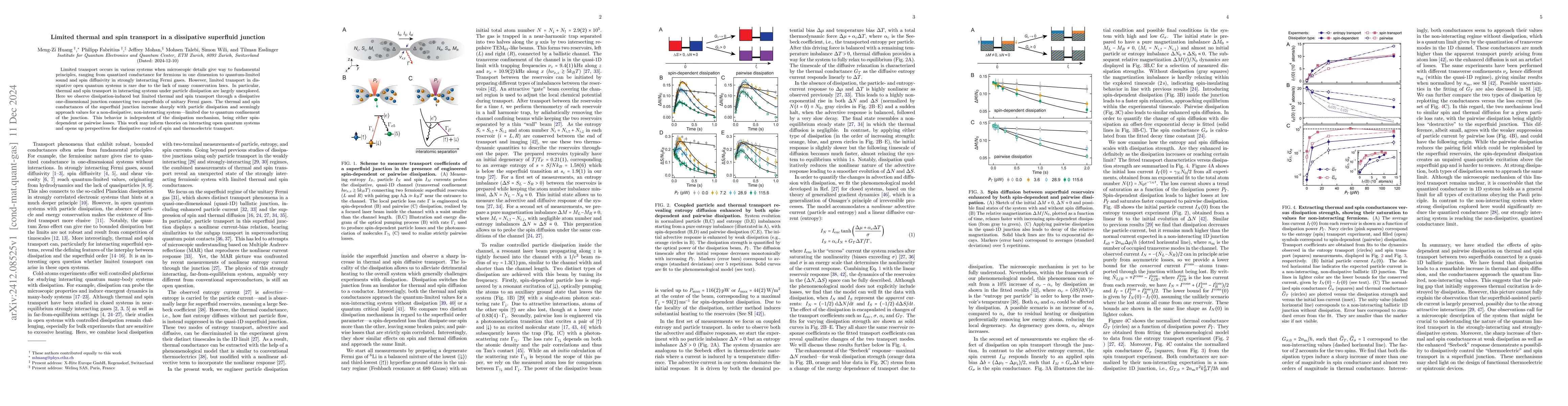 Thumbnail for Limited thermal and spin transport in a dissipative superfluid junction