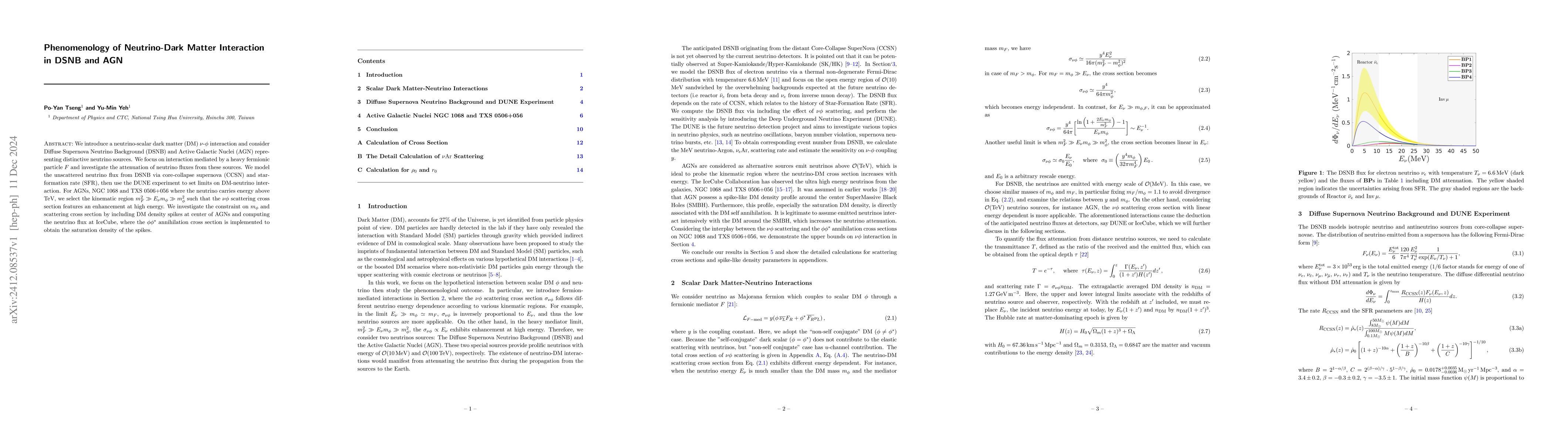 Thumbnail for Phenomenology of Neutrino-Dark Matter Interaction in DSNB and AGN