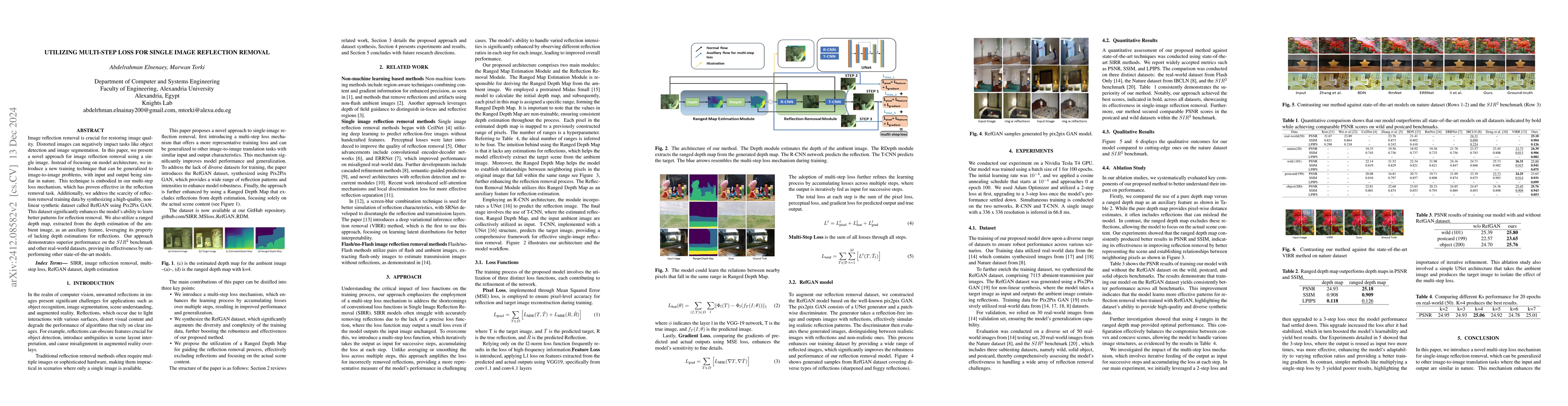 Thumbnail for Utilizing Multi-step Loss for Single Image Reflection Removal