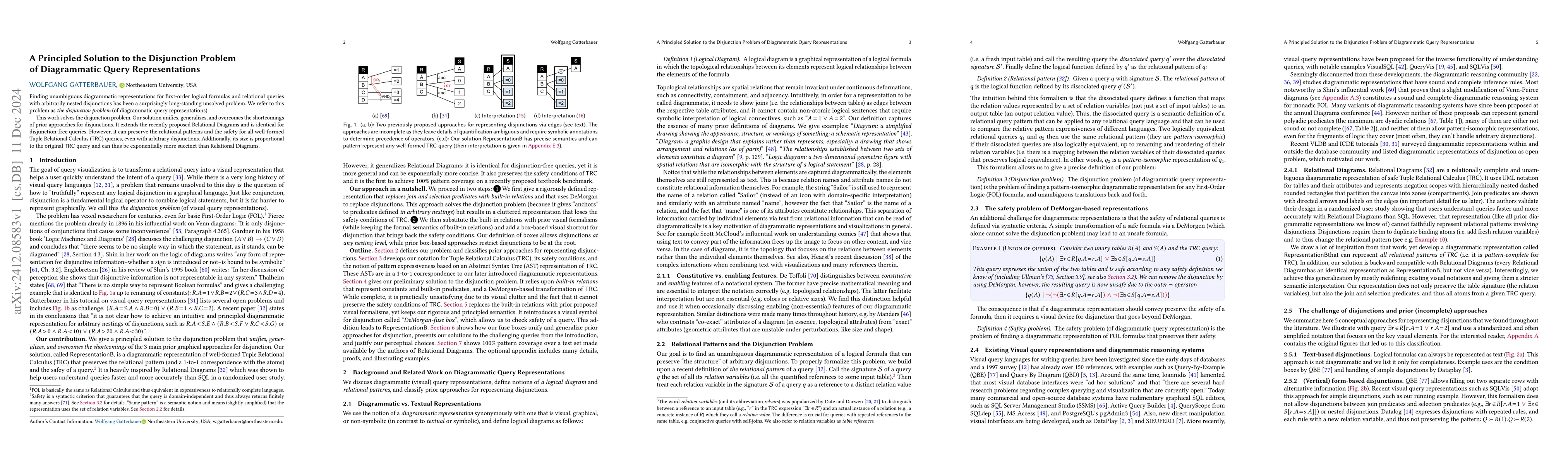 Thumbnail for A Principled Solution to the Disjunction Problem of Diagrammatic Query
  Representations
