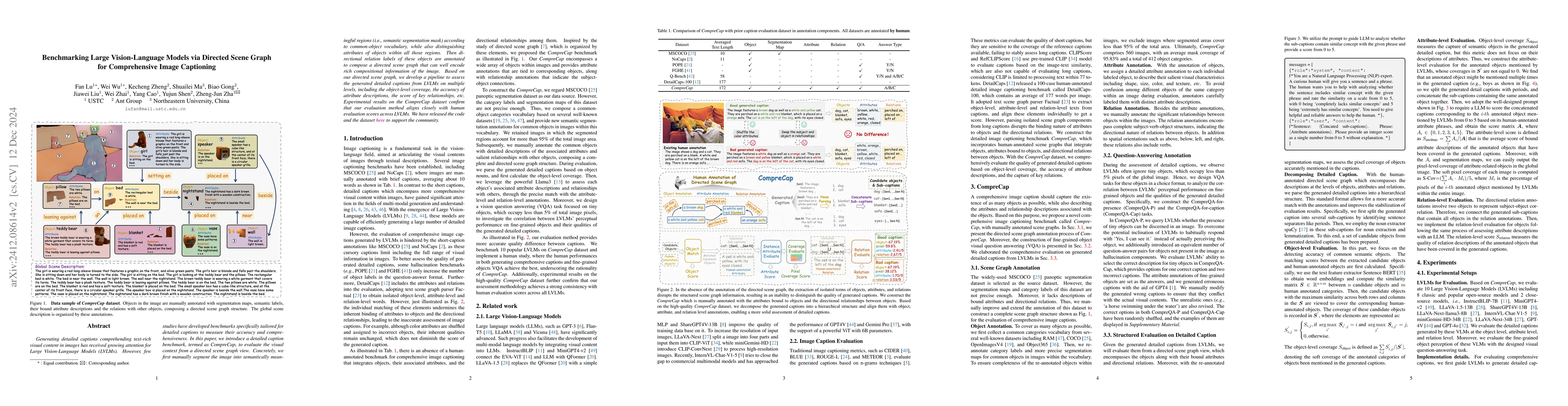 Thumbnail for Benchmarking Large Vision-Language Models via Directed Scene Graph for
  Comprehensive Image Captioning