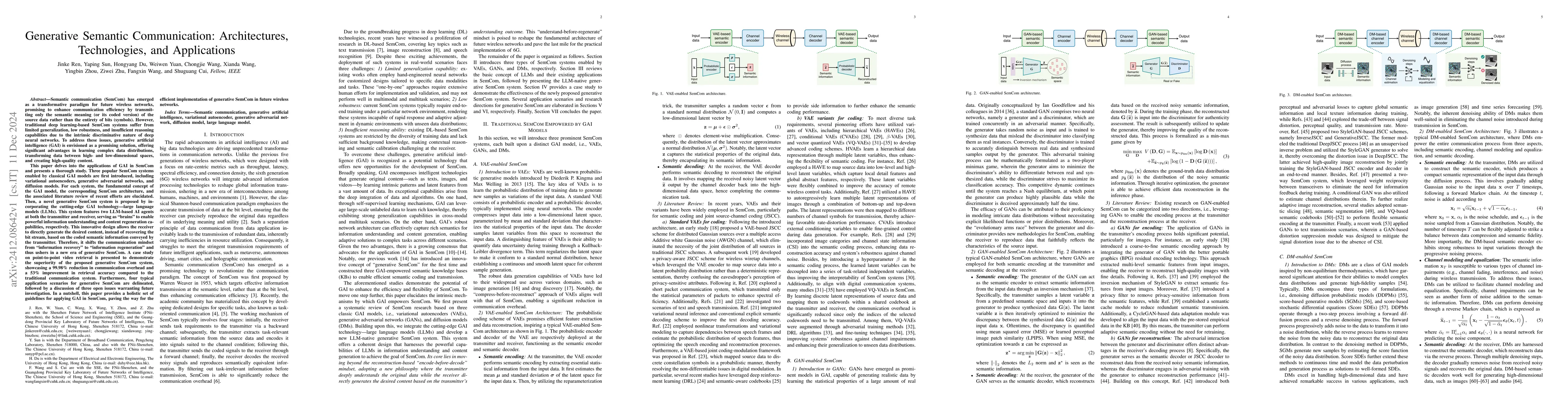 Thumbnail for Generative Semantic Communication: Architectures, Technologies, and
  Applications
