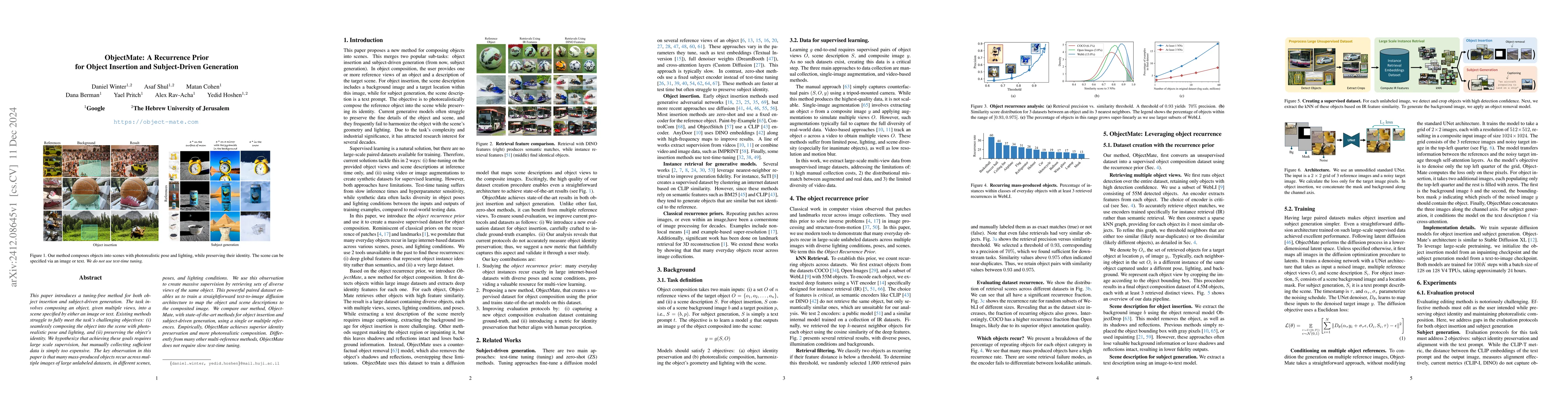 Thumbnail for ObjectMate: A Recurrence Prior for Object Insertion and Subject-Driven
  Generation