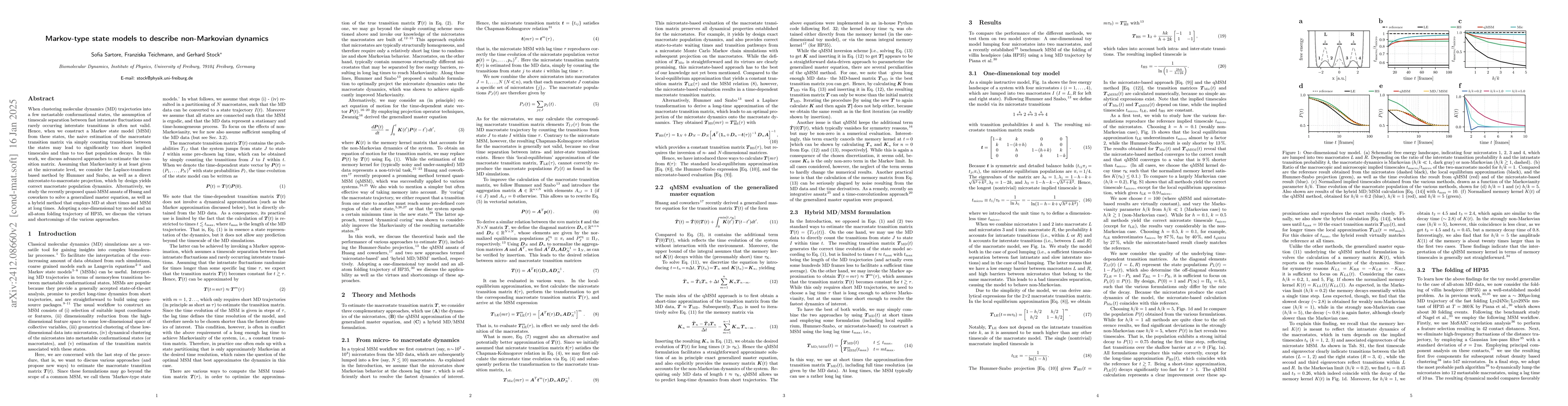 Thumbnail for Markov-type state models to describe non-Markovian dynamics