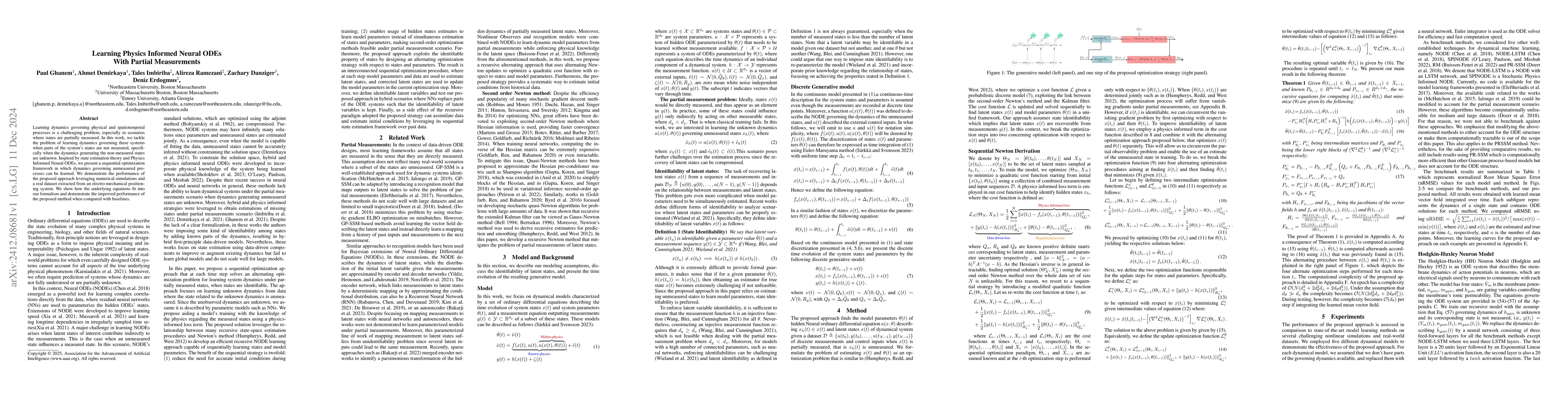 Thumbnail for Learning Physics Informed Neural ODEs With Partial Measurements