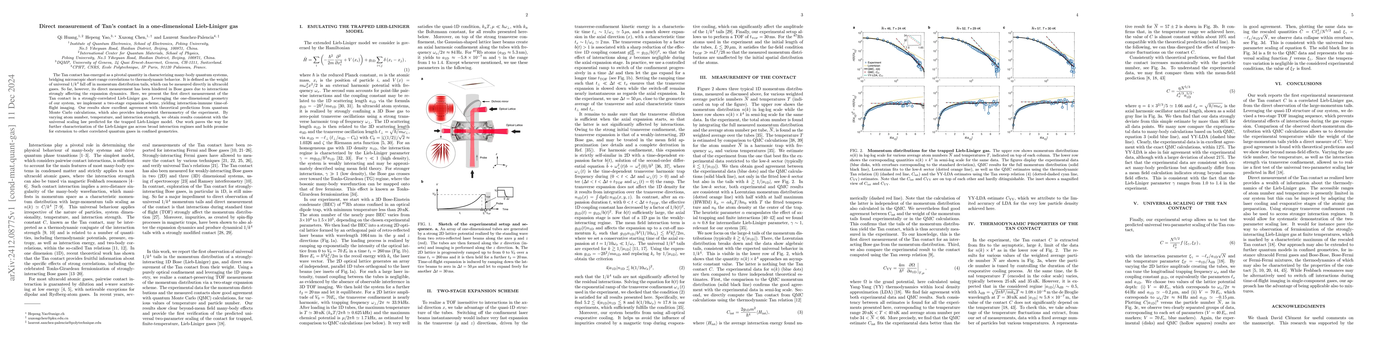 Thumbnail for Direct measurement of Tan's contact in a one-dimensional Lieb-Liniger
  gas