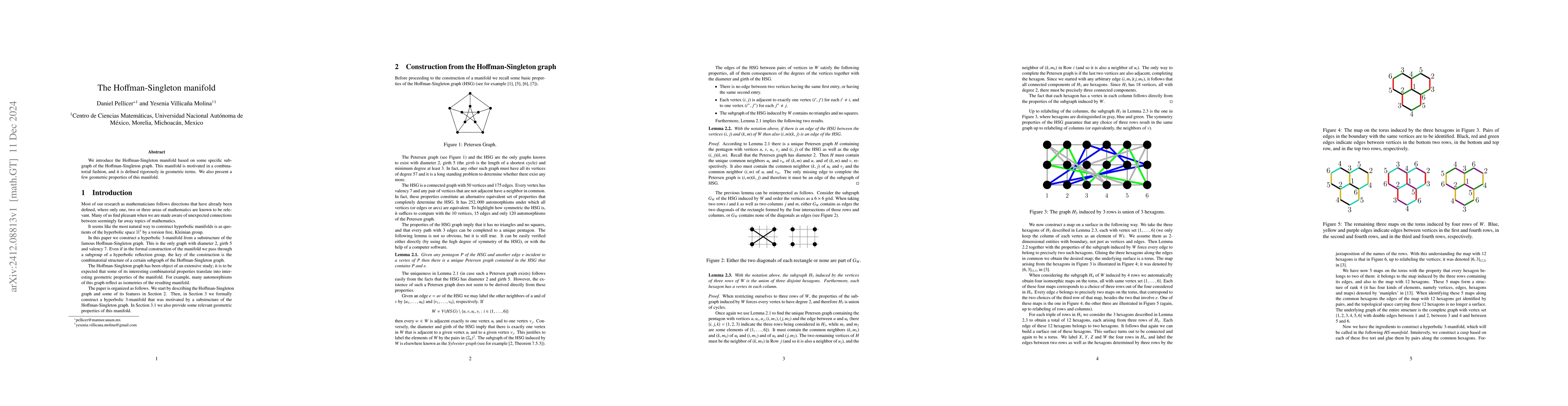 Thumbnail for The Hoffman-Singleton manifold