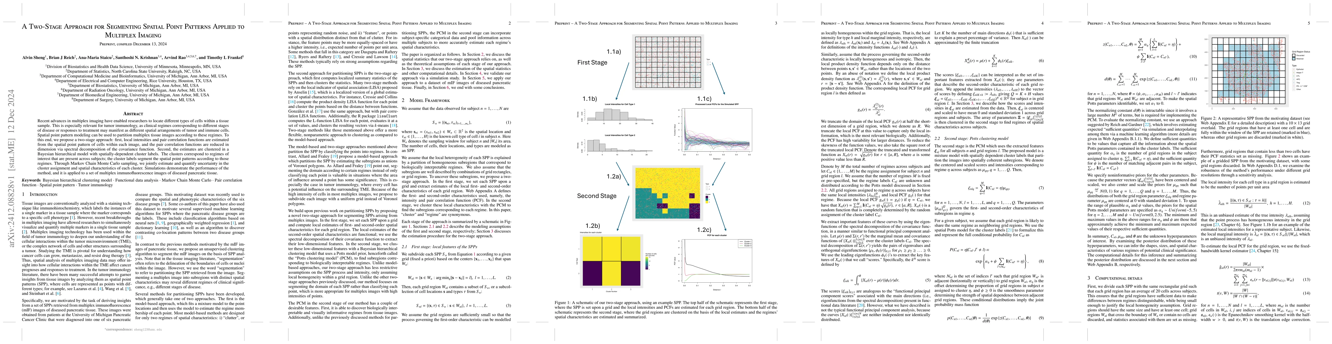 Thumbnail for A Two-Stage Approach for Segmenting Spatial Point Patterns Applied to
  Multiplex Imaging