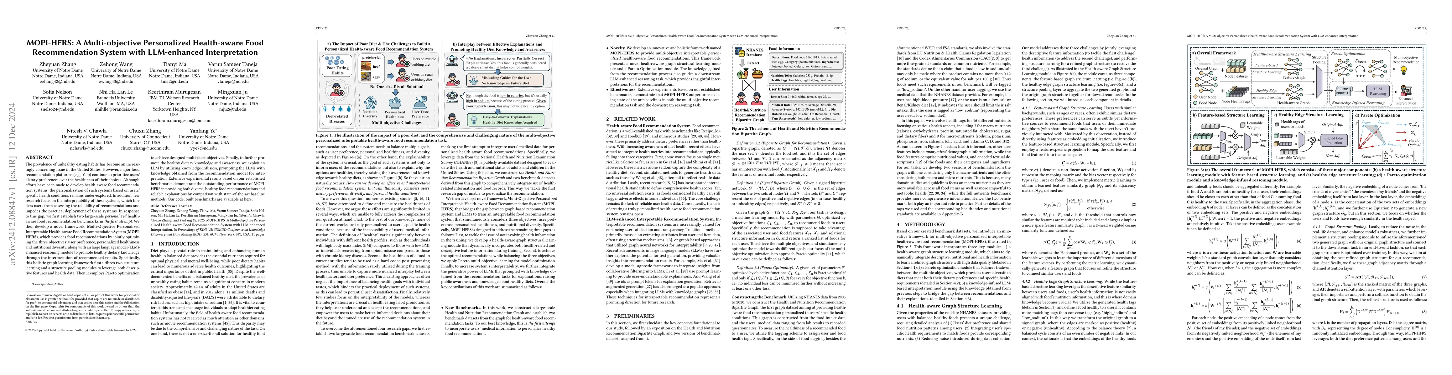 Thumbnail for MOPI-HFRS: A Multi-objective Personalized Health-aware Food
  Recommendation System with LLM-enhanced Interpretation