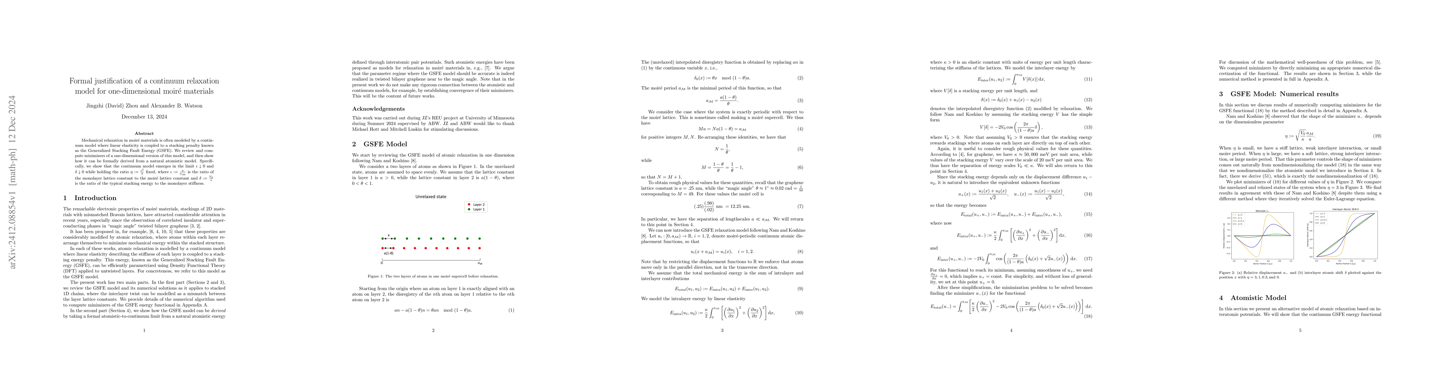Thumbnail for Formal justification of a continuum relaxation model for one-dimensional
  moiré materials