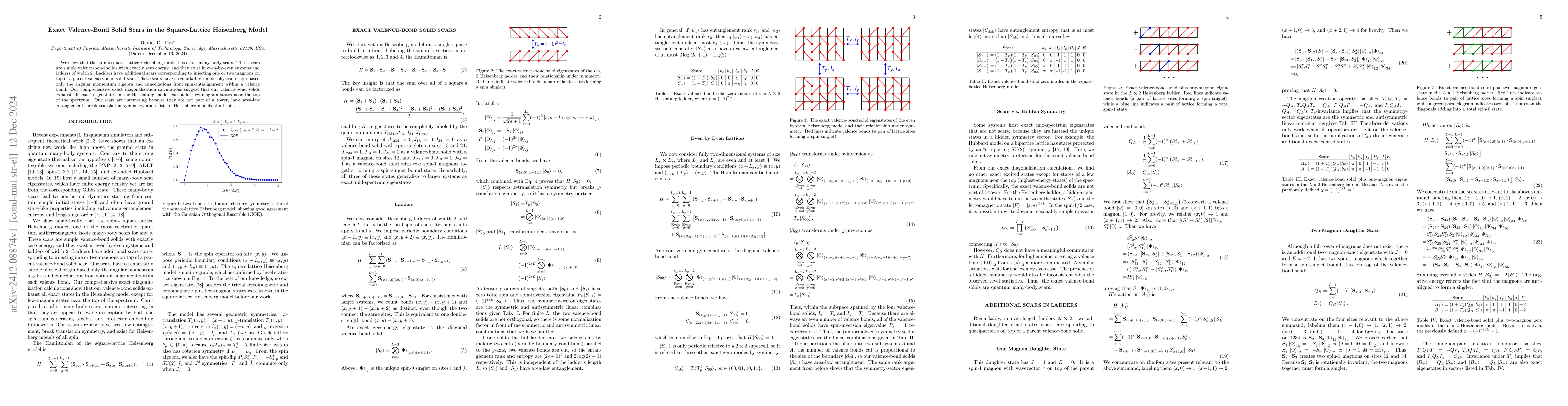 Thumbnail for Exact Valence-Bond Solid Scars in the Square-Lattice Heisenberg Model