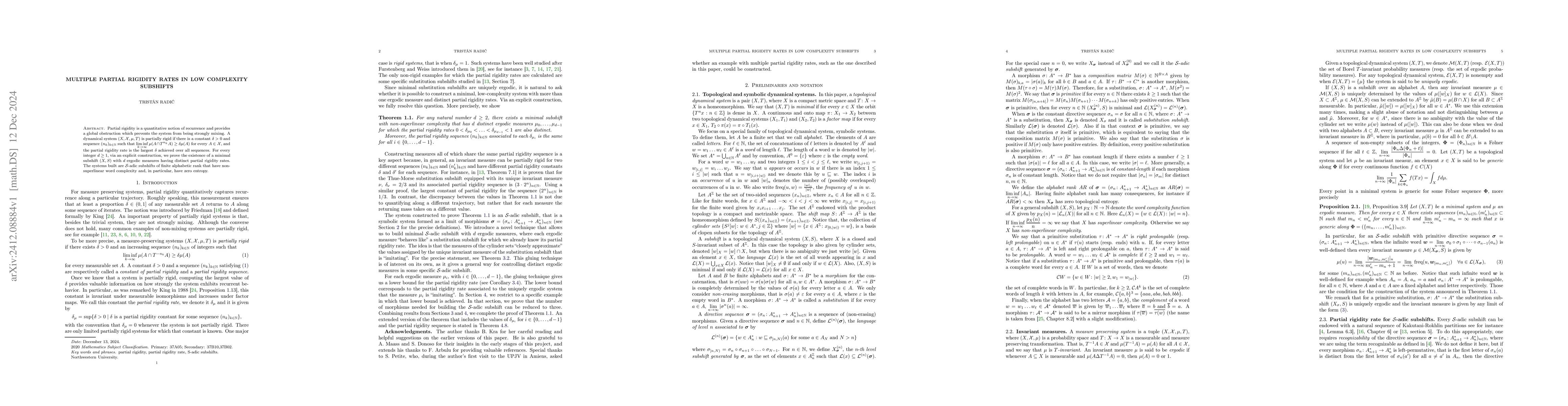 Thumbnail for Multiple partial rigidity rates in low complexity subshifts