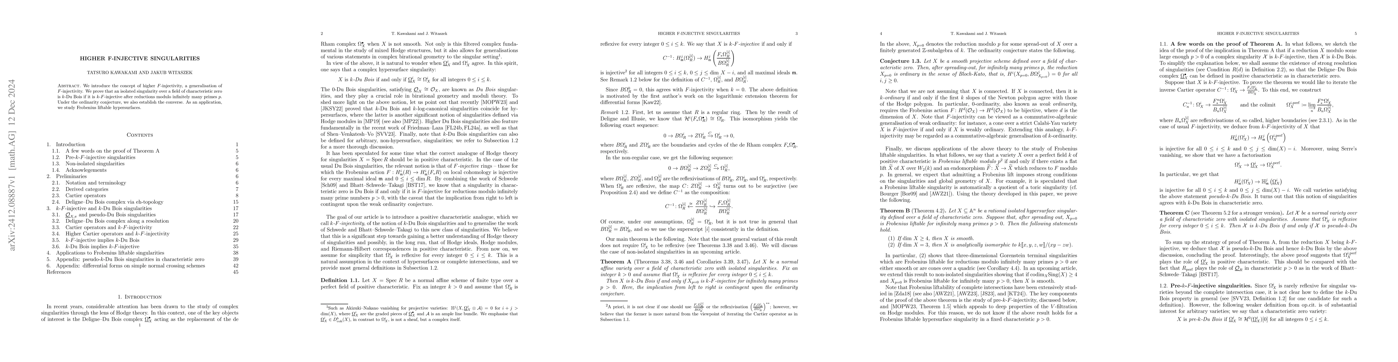 Thumbnail for Higher F-injective singularities