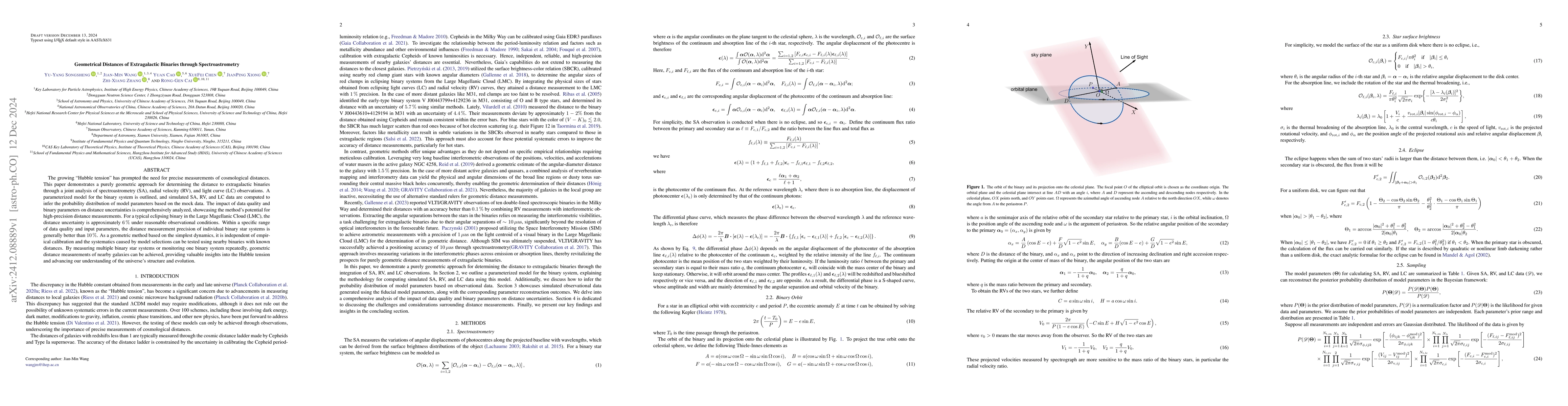 Thumbnail for Geometrical Distances of Extragalactic Binaries through
  Spectroastrometry