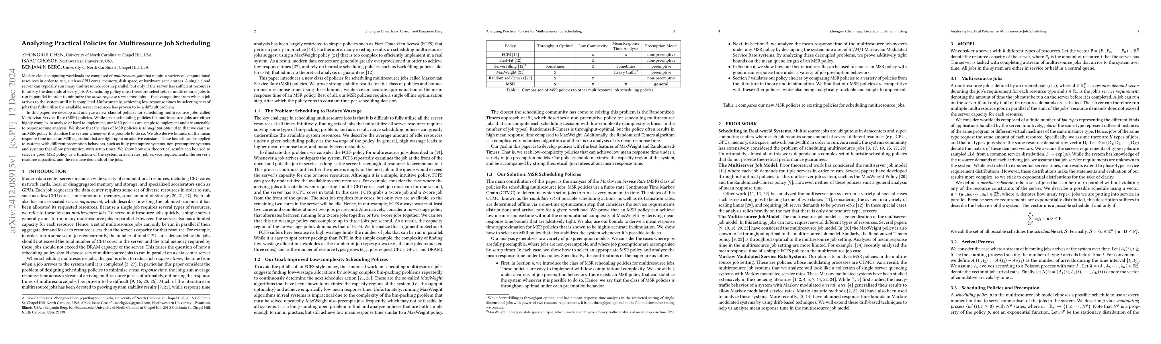 Thumbnail for Analyzing Practical Policies for Multiresource Job Scheduling