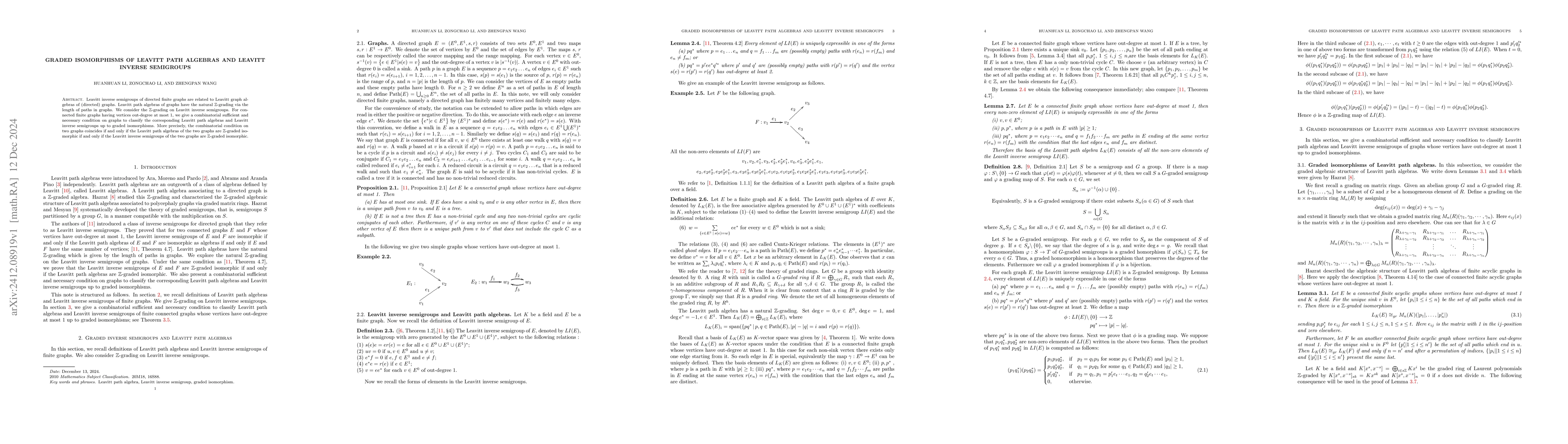 Thumbnail for Graded isomorphisms of Leavitt path algebras and Leavitt inverse
  semigroups